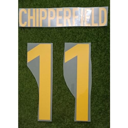 2009 #11 CHIPPERFIELD Nameset Customize Any Name Number Printing Soccer Patch Badge