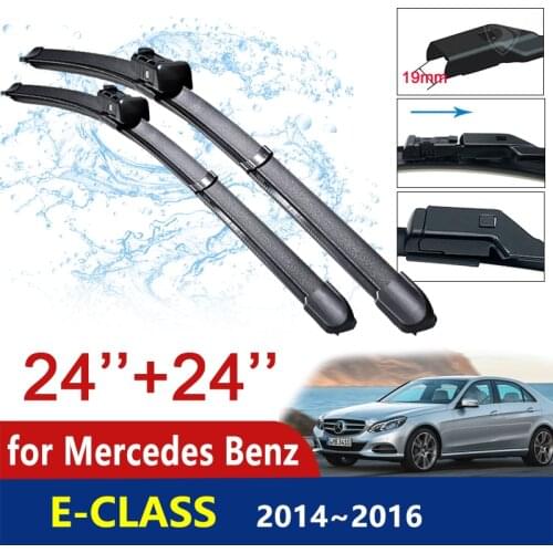 For Mercedes Benz E-Class E Class E250 E300 E350 E400 E550 E63 W212 2014~2016 Car Wiper Blades Windscreen Wipers Car Stickers