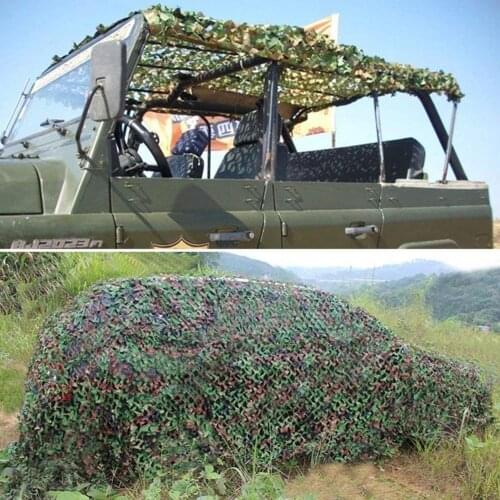 Dognzhur 2x3M Hunting Military Camouflage Nets Woodland Shelter Sun Car Shade Camo Cover Binding Netting Army Camping D1O1