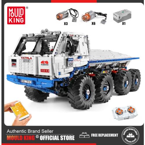 MOULD KING MOC High-Tech The Arakawa Tow off-road Truck TATRA 813 8x8 model Building Blocks Brick kids DIY Toys Christmas gifts