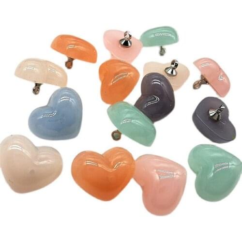 Love Button Metal Feet Double Hand Sewing Shirt Childrens Wear Peach Heart Button Hand Accessories Sewing Clothes DIY Clothing