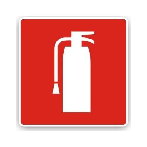 Creative Fire Extinguisher Car Stickers Laptop Accessories KK Vinyl Motorcycle Decal PVC 12cm*12cm