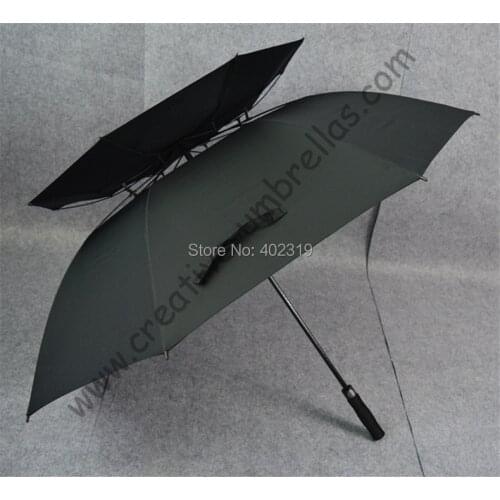Buy 3 pcs get 1 free Real double layers golf umbrellas.fiberglass,auto open,anti-thunderbolt,anti static,anti electricity