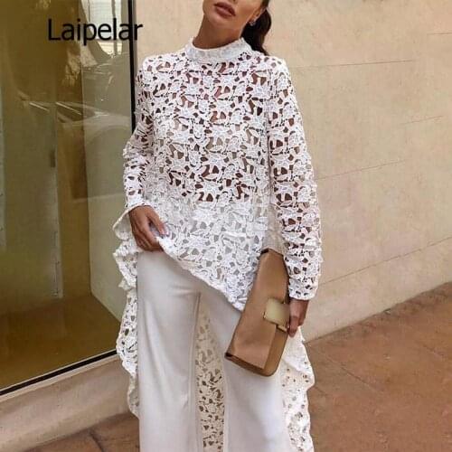 Laipelar Stand-up Collar Blouses