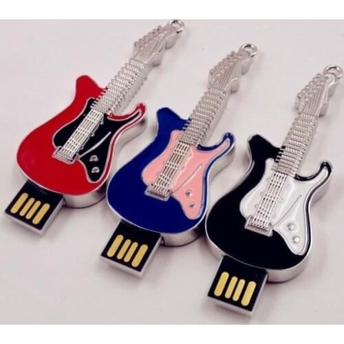 Metal Guitar Beth USB Flash Drive 1TB 2TB Gift Pen Drive 8GB 16GB 32GB 64GB Pendrive USB Memory Stick Flash Card 2.0 512GB