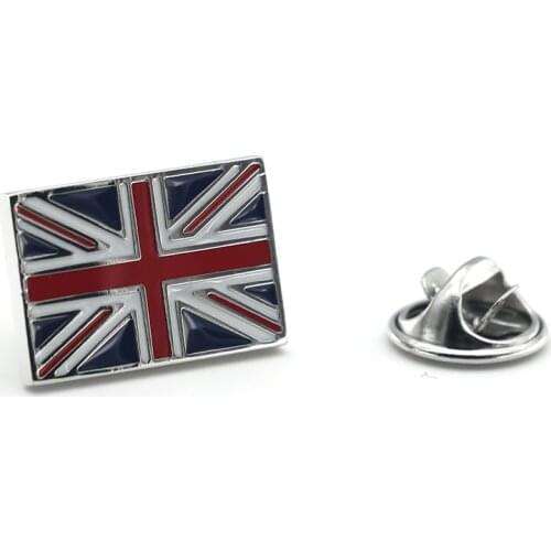 Mens Fashion Brooch Ladys Lapel Pin Clothing Backpack Badge Quality Brass Material Union Jack Flag Design Suit Pin For Men