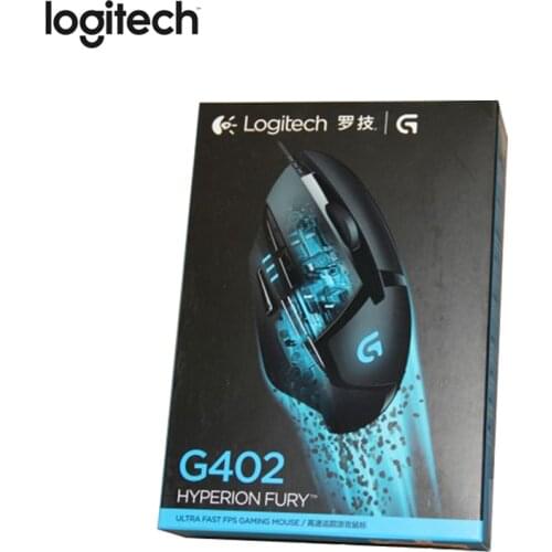 Logitech G402 Wired USB Gaming Mouse with Breathing Light 4000DPI for Mouse Gamer Competitive Gaming Mouse for PUBG Overwatch