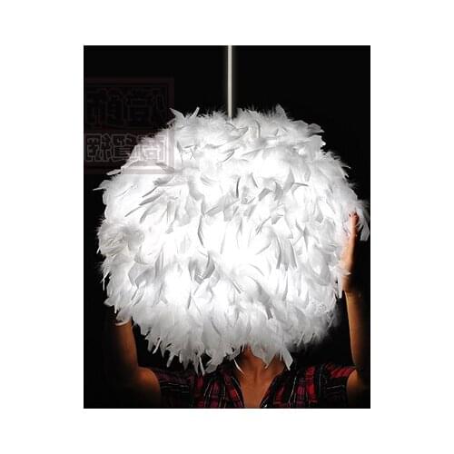 New Arrival Modern Badminton Ball Feather Lamp Child Pendant Light D40cm lustre pendente