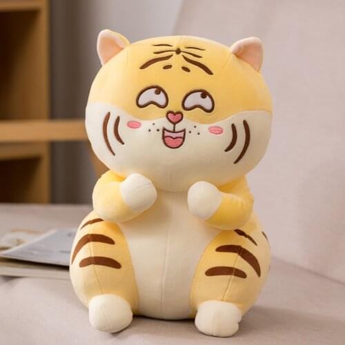 28-45CM Original Cute Funny Little Fat Tiger Series Plush Doll Cartoon Character Birthday Christmas Gift