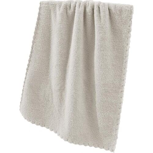 Towel Eco-friendly Anti-deform Polyester Fluffy Face Towel Supplies for Home Face Towel