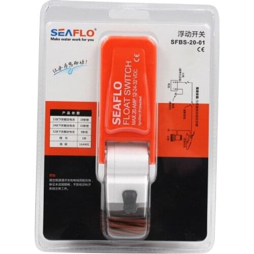 SEAFLO SFBS-20-1 12-24-32-VDC Boat Bilge Pump Float Switch for Marine Boat Yacht RV Caravan Bilge Pump