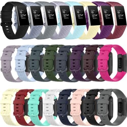 Replacement Band For Fitbit Charge 3 SE Smart Watch Bracelet Wrist Belt Soft TPU Sports Strap For Fitbit Charge 4 Small Large