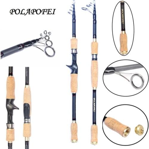 Telescopic 46T Carbon Fishing Rod Bait Lure Casting Rod Spinning Pod Fly Feeder Pole Fish Tackle Fit For Shimano Daiwa Reel D39