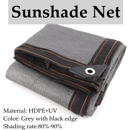 Dark Grey Customize Sunshade Net HDPE Anti-UV Shading Rate 85% Outdoor Terrace Balcony Privacy Fence Canopy Sunshade Nets