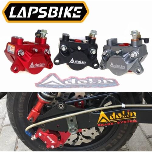Adelin CNC Motorcycle Rear Brake Caliper Pump 32mm*2 Piston 84mm Wheelbase Universal For Yamaha Honda Motor scooter Street bike