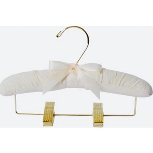 5 PCS/lot 25cm childrens cloth hangers gold Trousers clips baby hanger clothes rack