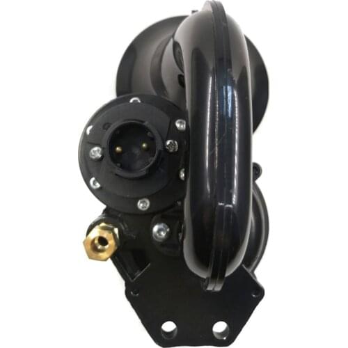 38986 Truck 115db Air Signal 12V 24V Super Loud Trumpet Air Horn with Electric Valve Flat for Auto Car Vehicle Trucks