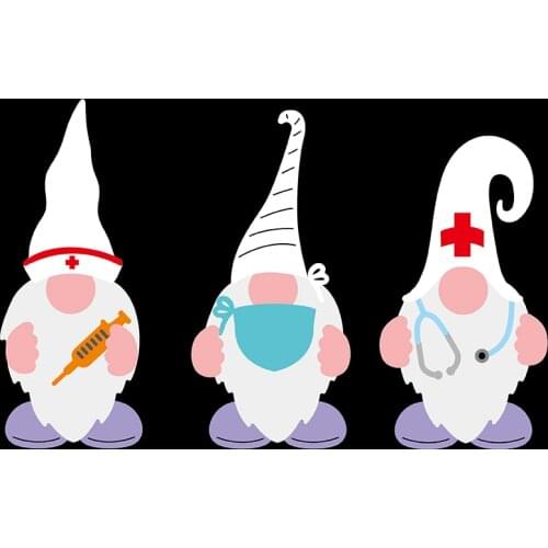 MEET HUANG Doctor Gnome Metal Cutting Dies Scrapbooking Stencil for Album Paper DIY Gift Card Decoration Embossing Dies New 2021