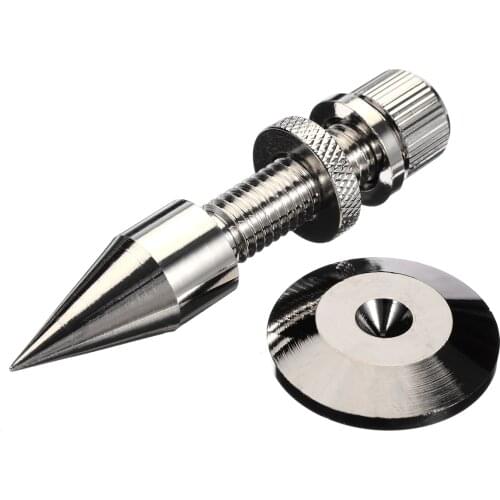 1set 60mm Speaker Spikes Stand Feet Pad Copper Audio Subwoofer Loudspeakers Spike Isolation Amplifier Cone Stand Feet+Base Pads