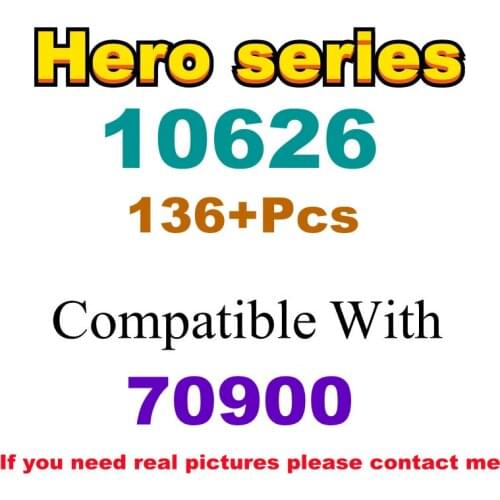 136Pcs 10626 Building Block Toy Hero Series 70900 Assembled Building Block Childrens Toy Gifts