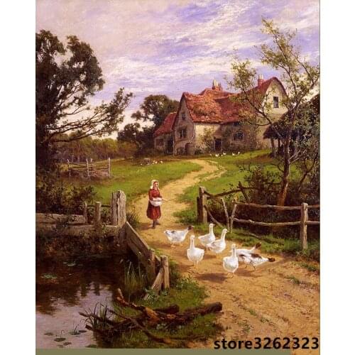 2016 5D DIY Diamond Painting mountain decor Mosaic cross stitch diamond square Embroidery house Pictures of rhinestones