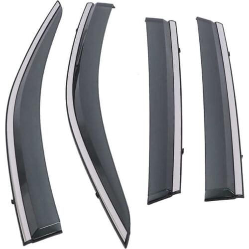 4pcs Side Window Visor Vent Sun Rain Shade Deflector Replacement for Outback 2015 2016 2017 2018 2019 Plastic