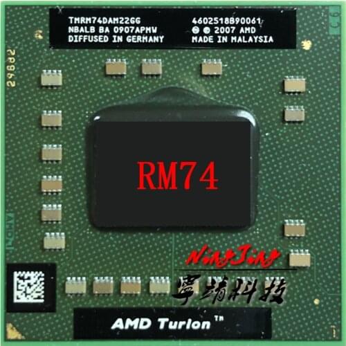 AMD Turion 64 X2 Mobile technology RM-74 RM 74 RM74 2.2 GHz Dual-Core Dual-Thread CPU Processor TMRM74DAM22GG Socket S1