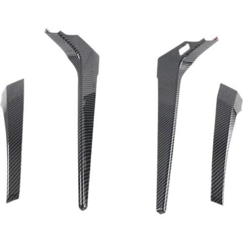 For Mitsubishi Pajero Sport 2020 4PCS Gear Shift Knob Frame & 4PCS Side Door Window Lift Switch Buttons Cover