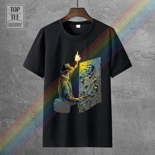 Indiana Jones Meets Han Solo T Shirt Black Cotton Men Cartoon T Shirt Men Unisex New Fashion Tshirt Free Shipping Top Ajax