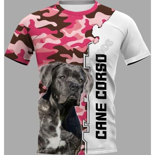 PLstar Cosmos Cane Corso 3D Printed t-shirt Harajuku Streetwear T shirts Funny Animal Men For Women Short Sleeve