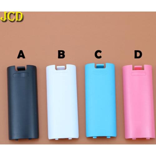 JCD 1PCS Battery Back Door Cover For Nintend Wii Remote wireless Controller ABS Battery Lid Door Pack Shell Case
