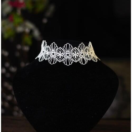 Fashion Simple Bridal Neck Strap Lace Flower Neckwear for Wedding Travel Studio Photo Daily Life JL006