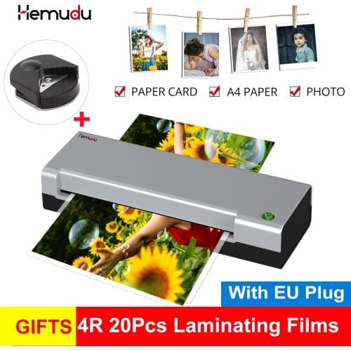 A4 Hot Laminator laminating Machine for A4 Document Photo Blister Packaging Plastic Film Roll Laminator