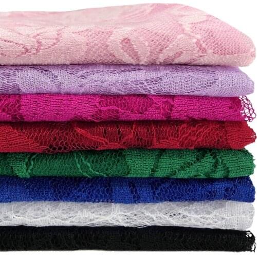 Micro-elastic Tulle Lace Fabric for Sewing Dress Clothes Rose Embroidery Mesh Fabric for Wedding Stage Cloth By The Meter