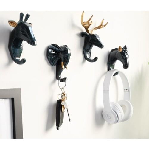 Cute Animals Key Umbrella Hook Hanger hanger Design Decorative Hooks Towel For Kitchen Keyholder Wall Hooks Decorative