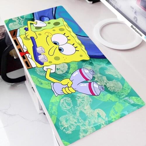 Mousepad SpongeBobes Gaming Pad Mouse Pad Large Oversize 900x400 Desk Mat Gamer Mousepad 800x300 Mousepad Gamer Accessories Pad