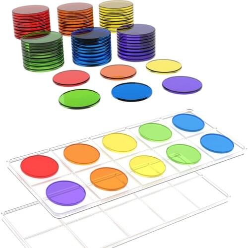 Ten-Frame Set for Classroom and Homeschooling, Math Manipulative 10 Frame Activity Toy Board for Kids Counting