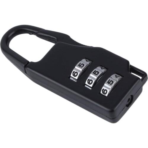 New arrival 1pcs Security 3 Combination Travel Suitcase Luggage Bag Code Lock Zipper Padlock hot