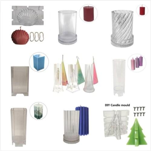 Plastic Mould For Candle Making Candle Soap Mold DIY Gypsum Plaster Mould Clay Resin Molds Aromatherapy Candle Mold Craft Making