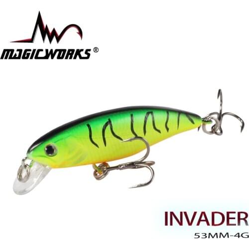 MAGIC WORKS 53cm 4g Sinking Minnow Fishing Lure Trout Crankbait Artificial Jerkbait Hard Bait Pike Wobbler Fishing Tackle