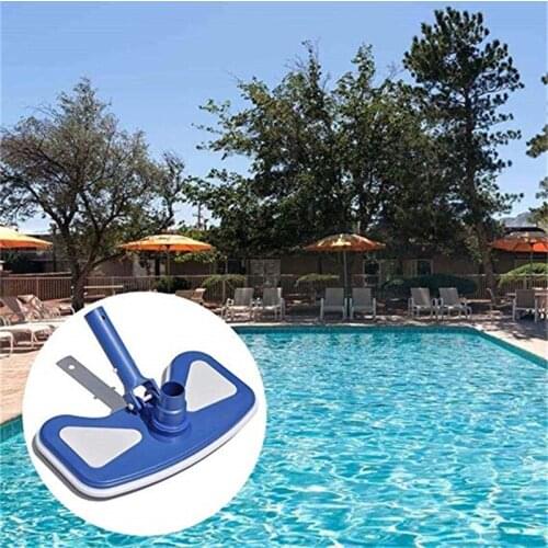 Durable Microfiber Outdoor Swimming Pool Curved Vacuum Cleaner Suction Head Bath Shower Pool Wall Floor Cleaning Tools Brush