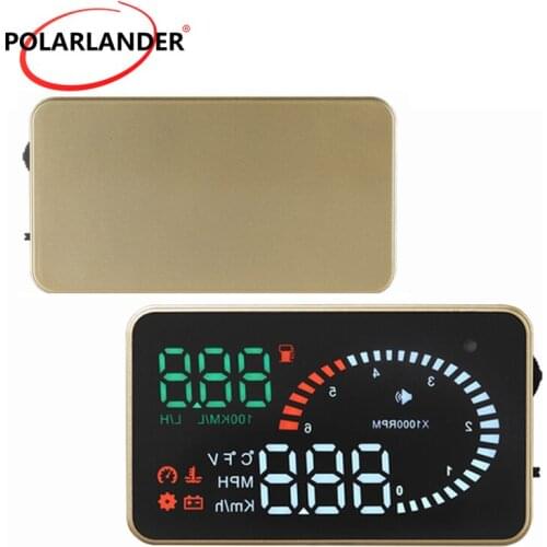 Head Up Display Projector OBDii Plug Alarm Windshield X6 3" Auto Hud OBD2 Speed Over Speed Voltage Car Speedometer