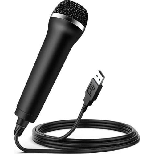 USB Wired Microphone Karaoke Mic for Nintendo Switch Wii PS4 Xbox PC Computer Condenser Recording Microfone Ultra-wide