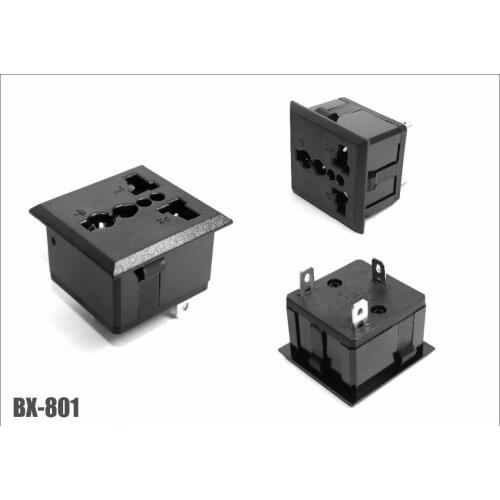 Square Shape AU EU UK US Power Outlet Socket Wall Plate Panel AC 250V 13A