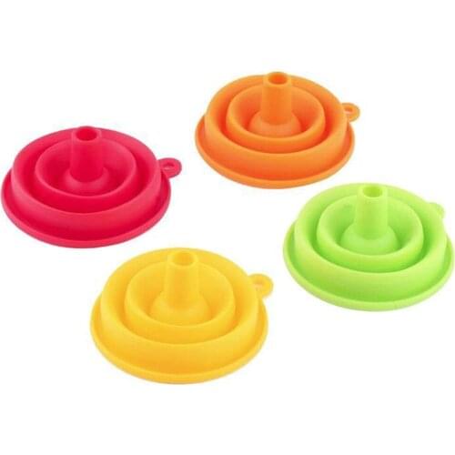 Silicone Engine Funnel Flexible Gasoline Oil Fuel Petrol Diesel Liquid Washer Supply Change Fill Transfer Moto Car Carrying