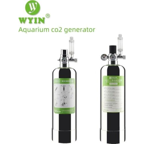 ZRDR Aquarium DIY CO2 Generator System Kit With Pressure Air Flow Adjustment Water Plant Fish Aquarium Co2 ValveCo2 gas cylinder
