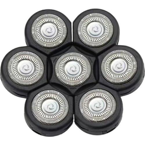 Razor 7 Blades Replacement Head 7D Shaver Independently 7 Cutter Floating Blade for Electric Razor Stainless Steel Waterproof