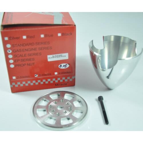 Miracle Aluminum 82mm 3.25inch Spinner Special Drilled For RC Plane 3 Blade With Adapter