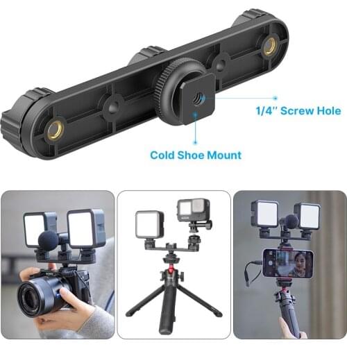 Ulanzi PT-23 Cold Shoe Plate Mount Tripod Smartphone DSLR SLR Camera Vlog Mount Camera Monitor Mount Microphone LED Light Stand