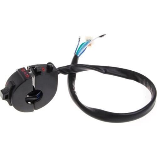 Hot New 1 Pc DC 12V Motorcycle Universal 7/8" Handlebar Control Horn Left Switch Turn Signal Light Hi/Lo Beam Switch